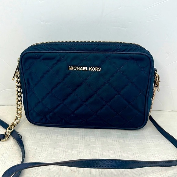 Michael Kors Jet Set Travel Crossbody - NAVY - Picture 1 of 11